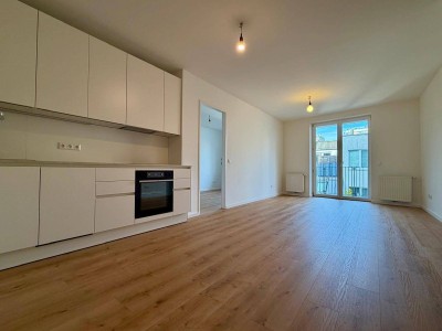 Erstbezug charmante 2- Zimmer-Balkonwohnung mit Blick ins Grüne