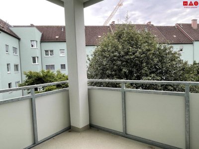 Linz Oed: Sofort beziehbare großzügige 2-Raum-Wohnung in grüner Umgebung inklusive Carport