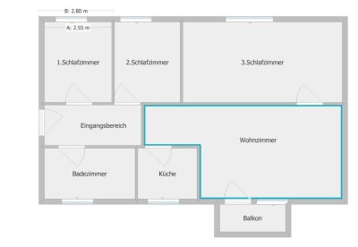 4 Zimmer Wohnung mit Balkon- Scholven