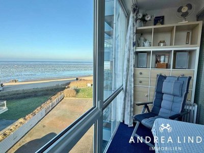 Traumhaftes Meerblick-Appartement mit verglaster Loggia in Duhnen direkt am Strand