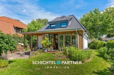 Lilienthal - Falkenberg | Bezauberndes Einfamilienhaus mit großem Garten und Carport in toller Lage