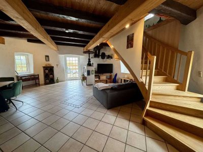 Wohnen in einer alten Mühle mit Gästehaus und Pferdehaltung