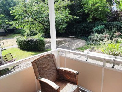 Kleines Paradies in Duisbrug-Duissern,  Nähe Uni u. HBf,  möblierte 1 Zi. EG-Wohnung mit Balkon