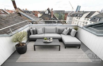 Stilaltbau im Nordend – modernisierte Maisonettewohnung – mit toller Sonnenterrasse uvm...