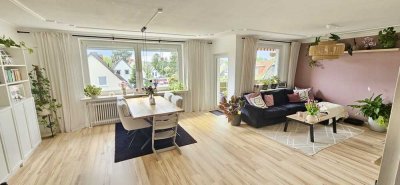 Helle und vollständig renovierte 3-Zimmer-Wohnung mit Balkon und Einbauküche in Hannover