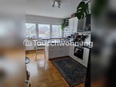 Tauschwohnung: Helle große 3Zi-Whg, erweiterbar auf 4 Zi, 2 Balkone und EBK