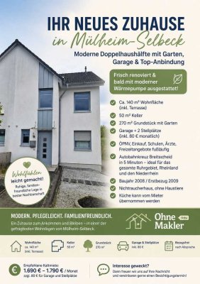 Exklusives Wohnen in bester Lage - Top Anbindung - renoviert m. Garten, Garage u. neuer Wärmepumpe