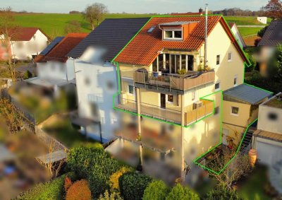 Wohnen über 3 Ebenen: 180 m² Maisonette mit Dachterrasse & Weitblick in Mauer