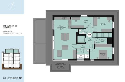 Hochwertiges 4-Zimmer-Penthouse mit Südwest-Terrasse in Ditzingen