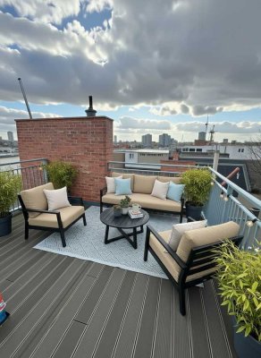 Penthouse-Traum im Winsviertel: Weitläufige Dachterrasse und erstklassige Ausstattung