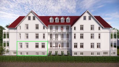 Wohnen auf zwei Ebenen, 3 Zimmer-Ferienwohnung im Südstrandquartier