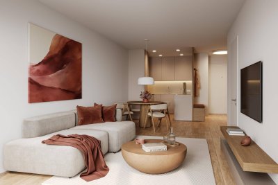 Stilvolle 2-Zimmer Neubauwohnung mit Westbalkon