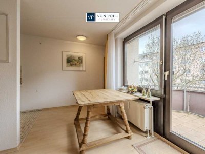 Ruhige 1-Zimmer-Wohnung mit sonnigem Balkon