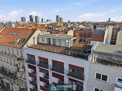 Luxus-Penthouse mit Dachterrasse & Blick auf den Fernsehturm in Berlin-Kreuzberg