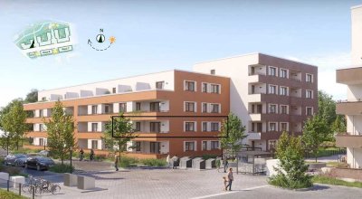Neubau-Erstbezug: Helle 3 Zimmer Wohnung mit Süd-Loggia & TG-Stellplatz im Effizienzhaus, von privat