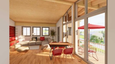 Barrierefreie Neubau-Penthousewohnung mit Westbalkon und Aufzug