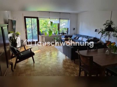 Tauschwohnung: 4-Zi-Whg mit Garten gg. 3-Zi-Whg mit Aufzug