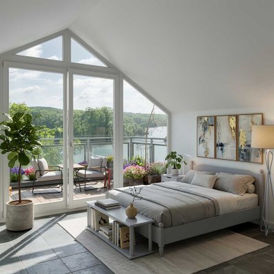 Dachgeschoss - Maisonettenwohnung mit 160 Grad Seeblick !