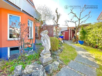 Mit Garten: 127m² Wohn-/Nutzfläche - gepflegte Wohnung mit vielseitig nutzbarem Untergeschoss