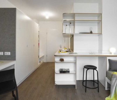 Vollmöbliertes, bezugsfertiges Studio-Apartment (1 Zimmer, 21m2) am Mauerpark