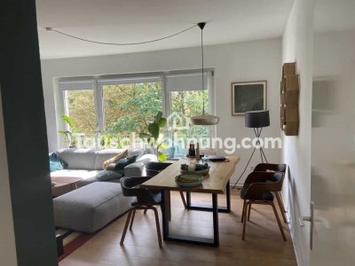 Tauschwohnung: 3 Zimmer Wohnung mit Balkon gegen Gartenwohnung in