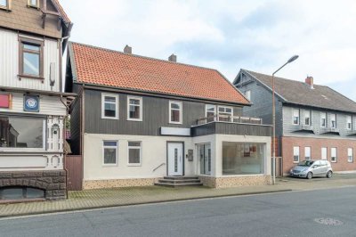 Modernisiertes Wohn-Geschäftshaus in Goslar Vienenburg mit vielseitigen Gewerbemöglichkeiten!