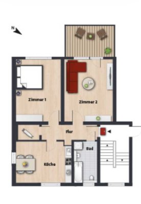 Modernisierte Wohnung in zentraler Lage