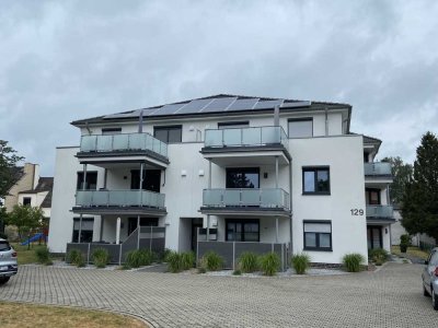 Neuwertige Wohnung mit 3,5 Zimmern sowie Balkon und Einbauküche in einem KFW-55 Haus