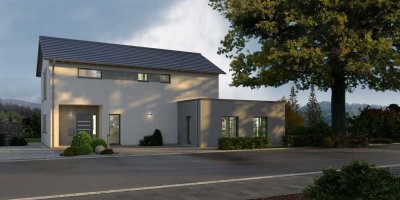 Modernes Einfamilienhaus mit malerischem Gartenblick
