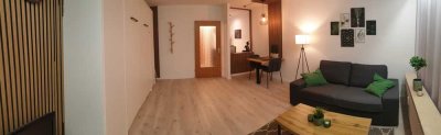 Charmante, frisch renovierte 1-Zimmer- Wohnung mit mit Balkon beim Johannesbad