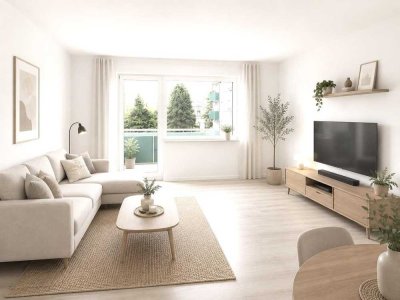 Renovierte 3,5-Zimmer-Wohnung mit Balkon und Fußbodenheizung