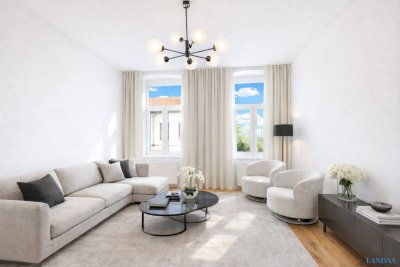 ++NEU++ Erstbezug nach Generalsanierung – Helle 3-Zimmer Altbauwohnung mit hochwertiger Ausstattung! Gute Lage