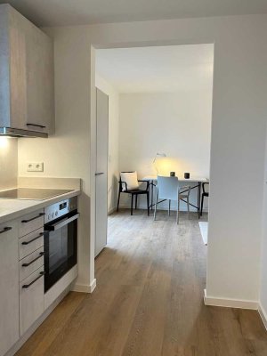 Vollmöbliertes Einzimmer-Appartement mit Balkon und Einbauküche