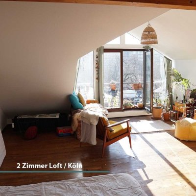 Charmantes 2-Zimmer Loft in Köln-Mülheim, 2. OG, Bj. 1880, 2016 modernisiert