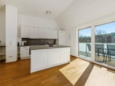 Erstbezug mit Aussicht – Dachgeschoss-Maisonette mit zwei Terrassen in Klosterneuburg