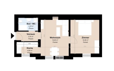 Geförderte Wohnung mit klassischem Charme
