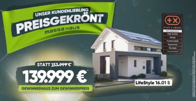preisgekrönt bauen - 162 qm Ausbauhaus mit Grundstück