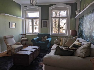 möblierte hochwertige Altbauwohnung im Dresdner-Szeneviertel
