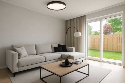 Perfekte Anbindung & ruhige Lage: EG-Wohnung mit Garten, Wohnküche & Garage zum Wohlfühlen in Horrem