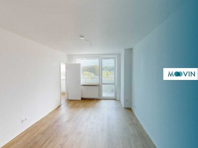 Über den Dächern der Stadt: Moderne 1-Zimmer-Wohnung mit großem Balkon