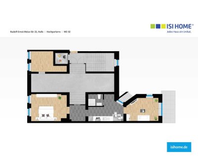 moderne Singlewohnung mit großzügiger Terrasse & Stellplatz