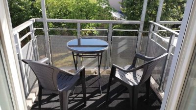 1-Zimmer-Apartment mit Balkon, hell & freundlich im Grünen am Inn, Erstbezug nach Renovierung