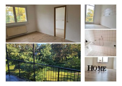 sanierte 2-Raumwohnung mit großem Balkon in ruhiger Lage