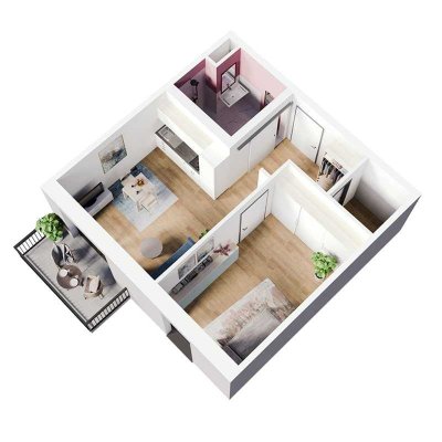 Stilvolles 2-Zimmer-Apartment für Senioren im 3.OG - beste City-Lage
