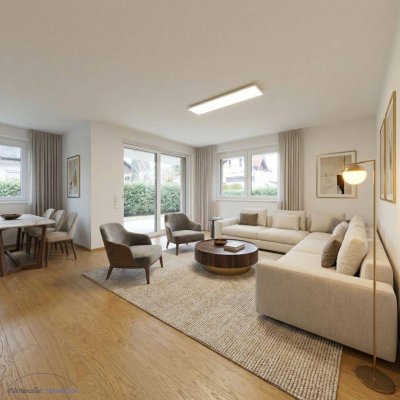 KAUF STADT SALZBURG - LIEFERING - NAHERHOLUNGSGEBIET NÄHE SALZACHSEEN: Stilvolle, hochwertige 86 m² 3-Zimmer-Gartenwohnung
