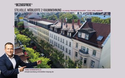 Möblierte 2-Zimmer-Wohnung in Leipzig / Neustadt-Schönefeld – Stilvolles Wohnen in ruhiger Lage