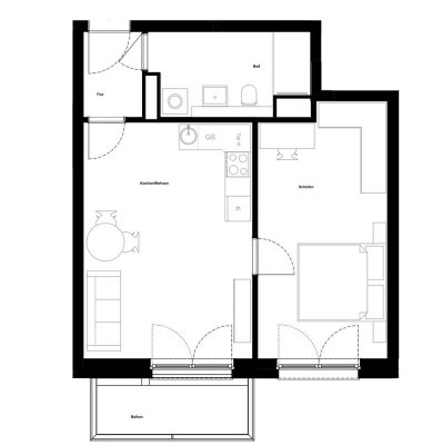 Moderne 2-Zimmer-Wohnung mit Balkon & Tiefgaragenstellplatz im Mönninghoff Quartier Bochum