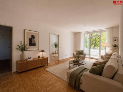 Helle 3-Zimmer-Wohnung mit Balkon und Tiefgaragenplatz in Linz-Ebelsberg! Bezug ab SOFORT!