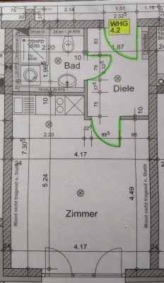 Neuwertige 1-Raum-Wohnung teilmöbliert in Neu-Ulm