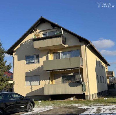 Niedernberg: Gut geschnittene 4-Zimmer-Wohnung mit Balkon und Nähe zum Main!